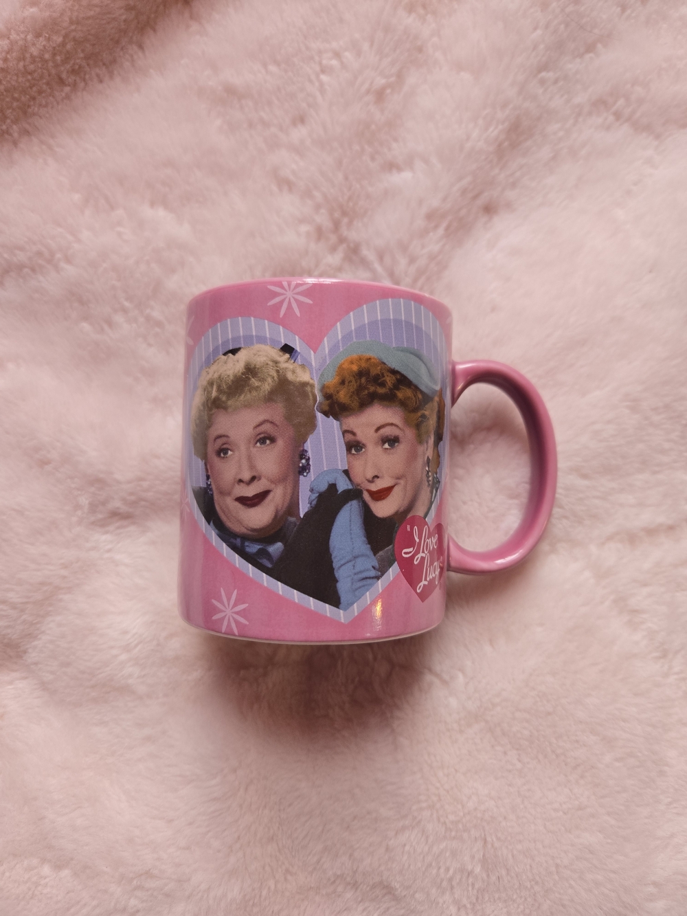 I Love Lucy Coffee Mug “Friends And Coffee Make The Best Brew” Lucy & Ethel Cup